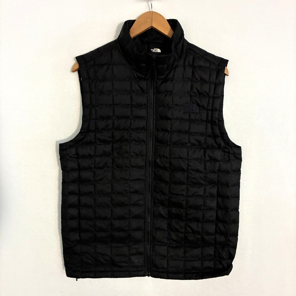 North Face Thermoball Eco Vest Men's Size M Black Quilted Outdoor Gorpcore Hike